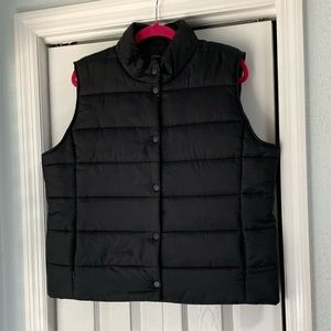 Daisy Fuentes Black Vest Jacket XL
